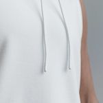 Nobull NWT  Women’s Sleeveless Polartec Cowl Fleece Hoodie - Large - White Photo 2