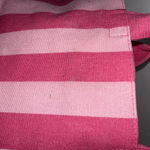Victoria's Secret  Logo Canvas Lined Tote Bag - Iconic Pink Stripe Photo 10