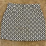 ZARA || Black and white print mini skirt Photo 1