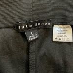 Haute Monde  Gray Black Leggings Sz Large EUC #6584 Photo 1