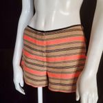 Scotch & Soda Maison Scotch Nomade Tan, Black, & Pink Striped Shorts (P) Photo 3