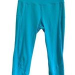 Zyia  Athletic Stretch Turquoise Legging in Turquoise Blue Size 4 Photo 0
