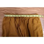 2pc Coord Fitted Button Up Tank Shorts Sz S Mustard Yellow Cottage Peasant Boho Photo 8