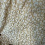 J. McLaughlin  Small Yellow Leopard Print Button Down Shirt Cotton Blend Stretch Photo 4