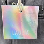 NWT Laulia size 4 lace front lace sides of legs black denim Photo 5
