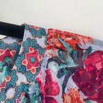 Anthropologie  Fig And Flower Boho Floral 3/4 Sleeve Sheer Feminine Blouse Small Photo 4