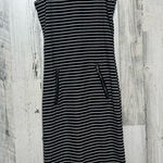 Love Ari Stripped midi dress size medium Black Photo 0