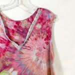 Bobbie Brooks Plus Size 3X Tank Top Handmade Tie Dye Sleeveless Pink Green 450 Photo 4