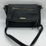 Liz Claiborne Black Leather Crossbody Bag Photo 0