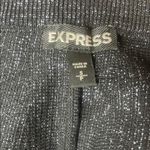 EXPRESS Elegant Black Glitter Flared Skirt Photo 3