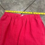 GERTIES Linen Long Pencil Midi Skirt Summer Pink Front Slit Sz M Coastal Retro Size M Photo 7