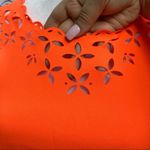 J.Crew laser cut Tangerine preppy textured bodycon dress size XS/00 Orange Photo 1
