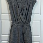 Toad & Co  Tara Hemp Gray Belted Romper X-Small Photo 4