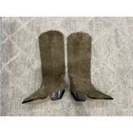 Isabel Marant  Denvee Suede Western Knee High Tall Boots Khaki EU 35 Photo 4