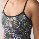 Lululemon  Power Y Tank *Luon Floral Sport White Multi / Gator Green 4 Photo 7