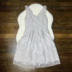 Yoana Baraschi Gray Celestine Silk Lace Sleeveless Cocktail Dress Photo 2