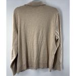 J.Crew Long Sleeve Soft Terry Polo Shirt Women's XXL Tan With Cashmere Size undefined Photo 5