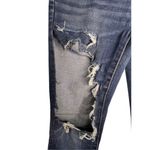 American Eagle  Super Distressed Dark Wash High Rise Denim Jeggings Photo 2