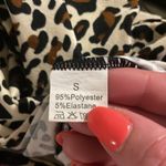 Boutique New Leopard Print V-Neck Bodysuit Womens Small CutOut Bustier Edgy Boho Tank Top Photo 5