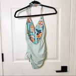 Seafolly Reversible Vintage Wildflower V-Neck Maillot One Piece Swimsuit Size 4 Photo 12