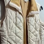 Coldwater Creek  Cream Quilted Vest with Diamond Pattern (110) Photo 1