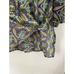 NWT Indian Cotton Kurti Kurta Tunic Women’s Size Small Purple Green Top Photo 3