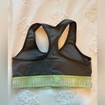 Gymshark Fit Seamless Sports Bra - Charcoal & Green Photo 2