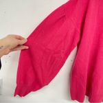 Sundance  Hot Pink Cashmere Crew Neck Balloon Sleeve Sweater L Barbie Core Photo 1