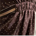 BCBGMAXAZRIA | Brown & White Polka Dot 100% Silk Dress Pinup Rockabilly Size 6 Photo 4