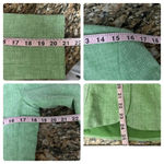 Chadwick's Chadwick’s Women’s Green Linen Blend Herringbone Blazer Jacket | Size 4P | Photo 5