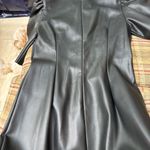 ZARA  Black Faux Leather Dress Photo 5