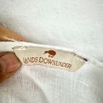Lands Downunder Linen Top Size XL White Coastal Lagenlook Boxy Vacation Beach Photo 3