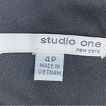 Studio One  Diagonal Print Knit Sheath‎ Dress Brown Gray 4P Photo 8