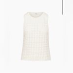 Wilfred Aritzia Philippa Top Size Small Light Birch Pointelle-knit tank top Photo 4