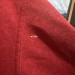 Burgundy Sweater with Knitted Neck and Cuffs and Embroidery Size 1X Photo 6