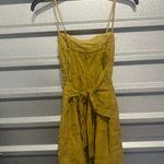 Cotton Candy Cut Out Elegant Mustard Dress Size Medium NWT Gold Photo 7