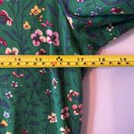 Anthropologie Maeve Green Floral Turtleneck Shirt Whimsy Fairy Women size Small Photo 6