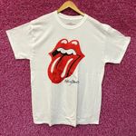The Rolling Stones White Hot Lips Tshirt size Large Photo 0