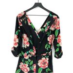 Yumi Kim  Liz Floral Silk Romper Black Pink Green M Photo 13