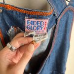 Faded Glory  Vintage 70s Hippie Groovy Denim Jean Overalls Blue Photo 6