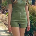 Haute Monde Olive Green Romper Like New Photo 1