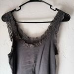 Gap Love By Women's Size Medium Forever Favorite Gray Lace Cami Tank Top Photo 1