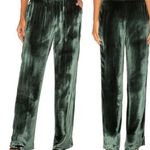 J Brand Ardon Pull On High Rise Elastic Waist Wide Leg Velvet Pants Moorland S Photo 0