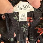 Allison New York NWT Melody Top In Floral Black Smocked Back Bodice XS Photo 3