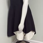 Halston Heritage  Dress - Size 10 Sculptural Fit & Flare Dress  Black & Cream Photo 5