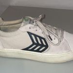 Anthropologie CARIUBA CATIBA Pro Vintage White Black Organic Canvas Leather Lace-Up Sneakers $118 EUC US Wmn 8 Photo 0