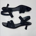 Stuart Weitzman Vintage Elastic triple Strap
Sandal Black Heels kitten heel 10 M Photo 3