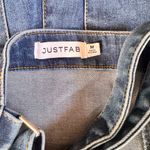 JustFab Classic Blue Denim Overalls Photo 4