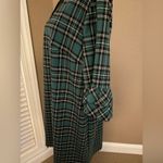 Draper James  Angie Green Plaid Shift Dress With Ruffle Bell Sleeves Photo 3