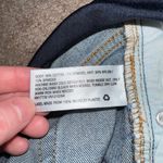 Isabel Maternity  Medium Wash Crossover Panel Denim Midi Shorts women's size 14 Photo 3